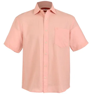 Camisa Casual Relaxed Fit Cavalatti Manga Corta para Hombre
