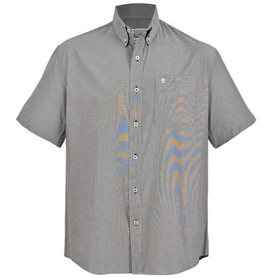 Camisa Casual Rayas Relaxed Fit Cavalatti Manga Corta para Hombre