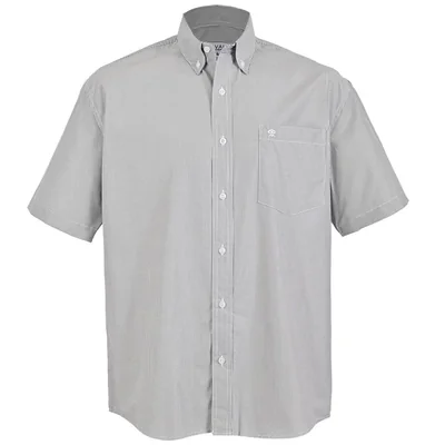 Camisa Casual Rayas Relaxed Fit Cavalatti Manga Corta para Hombre