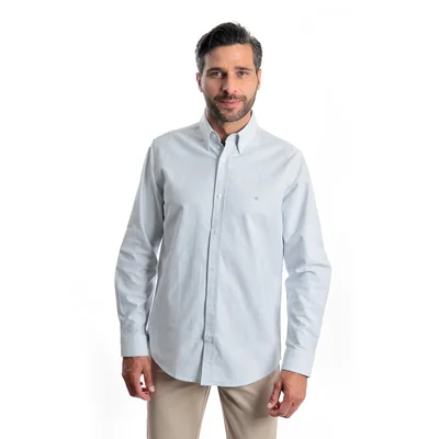 Camisa Regular Fit Rayas Kenneth Cole Manga Larga para Hombre