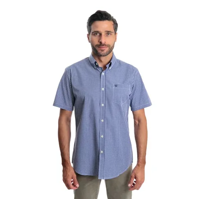 Camisa Regular Fit Chaps Manga Corta para Hombre