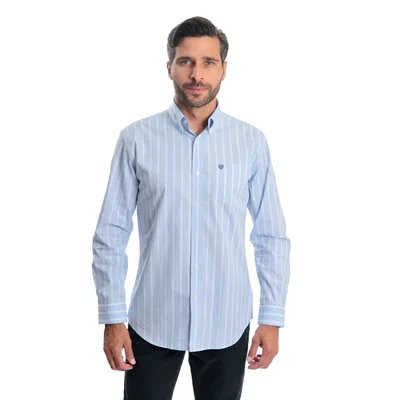 Camisa Regular Fit Chaps Manga Larga para Hombre