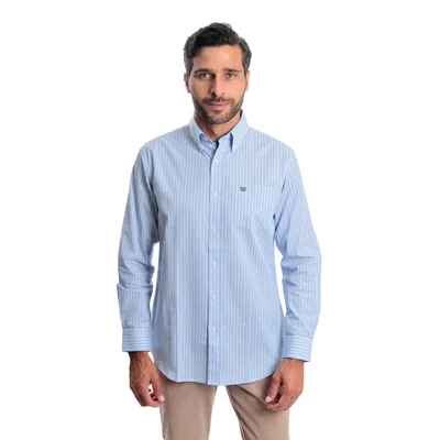 Camisa Regular Fit Chaps Manga Larga para Hombre
