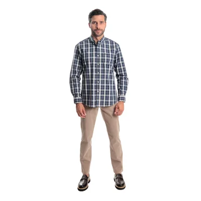Camisa Regular Fit Cuadros Chaps Manga Larga para Hombre