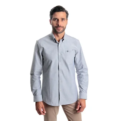 Camisa Regular Fit Lisa Chaps Manga Larga para Hombre