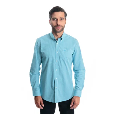 Camisa Regular Fit Cuadros Chaps Manga Larga para Hombre