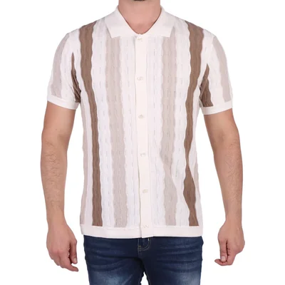 Camisa Tejido Ligero Franjas Verticales J.opus para Hombre