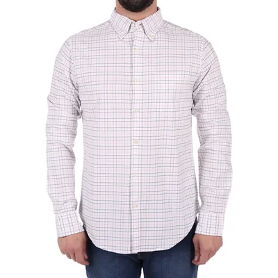 Camisa Oxford Cuadros Chicos Manga Larga J.opus Hombre