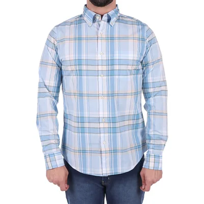 Camisa de Cuadros Manga Larga Algodón Casual J.opus Hombre