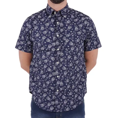 Camisa Manga Corta Estampado Floral J.opus Hombre