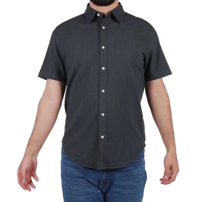 Camisa Manga Corta Textura Finas Rayas J.opus para Hombre