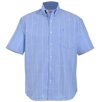 Camisa Casual Cuadros Cavalatti Manga Corta para Hombre
