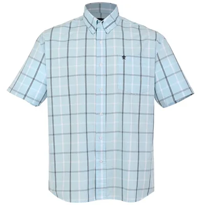 Camisa Casual Cuadros Cavalatti Manga Corta para Hombre