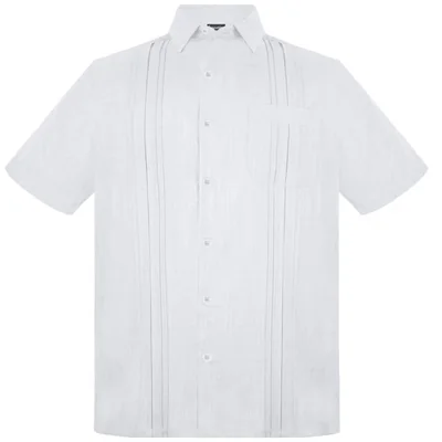 Guayabera Blanca Manga Corta Comfort para Hombre