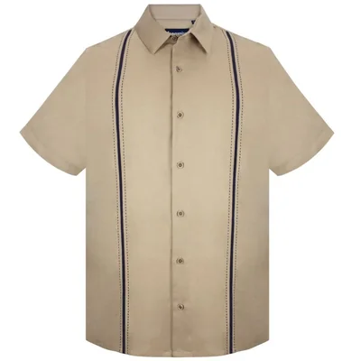 Camisa Kaki Cancumisa Manga Corta para Hombre