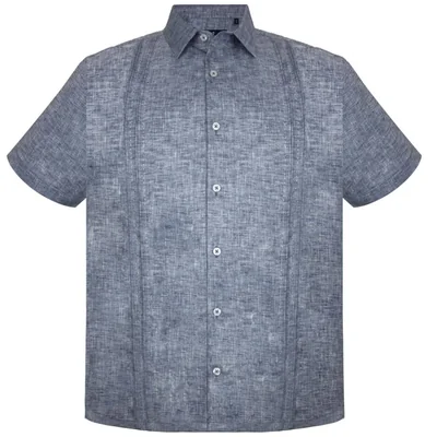 Camisa Azul Marino Cancumisa Blue Line Manga Corta para Hombre