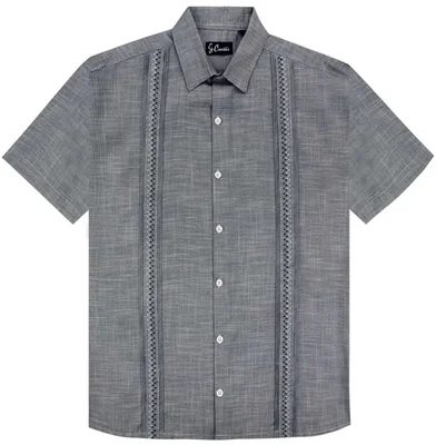 Camisa Azul Marino G Candila Comfort Manga Corta para Hombre