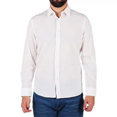 Camisa Manga Larga Microfibra Bruno Magnani para Hombre