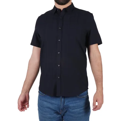Camisa Manga Corta Algodón Bruno Magnani para Hombre