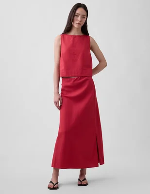 Falda crop a la cintura