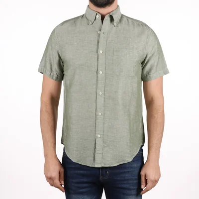 Camisa Lino Manga Corta Casual J.opus para Hombre