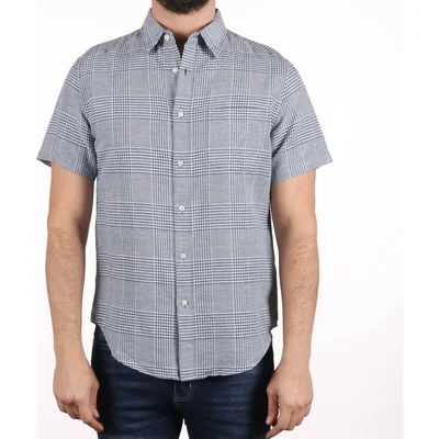 Camisa en Lino Diseño Window J.opus Manga Corta para Hombre