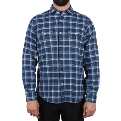Camisa de Cuadros Bolsillos Frontales Carlo Corinto Hombre