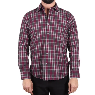 Camisa de Cuadros Cuello Spread Carlo Corinto para Hombre