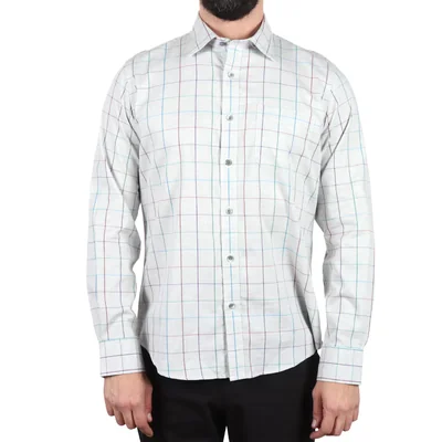 Camisa de Vestir Cuadros Windowpane Carlo Corinto Hombre