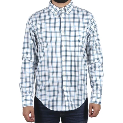 Camisa Cuadros Manga Larga Algodón Casual J.opus para Hombre