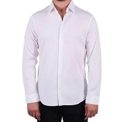 Camisa de Vestir Manga Larga Formal Bruno Magnani Hombre