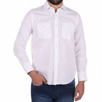 Camisa Manga Larga Hombre Poplin Carlo Corinto para Hombre