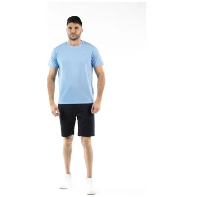 Playera Azul Cuello Redondo Manga Corta Oscar de la Renta para Hombre