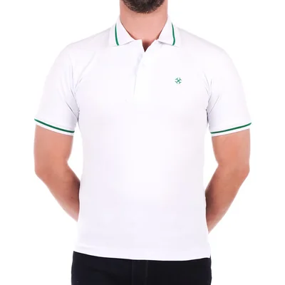Playera Polo Clásica Algodón Logo Carlo Corinto Hombre