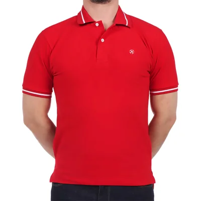 Playera Polo Manga Corta Logo Carlo Corinto Hombre