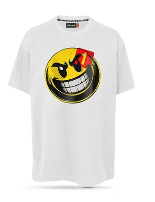Playera Skate BAD SMILEY WHITE By VELSTAINE