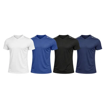 Playera Deportiva Hombre Paquete 4 Secado Rapido Gym