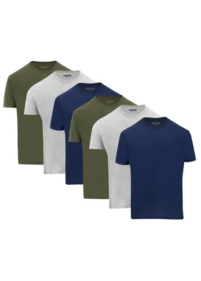 SET 6 PLAYERAS INDICUM 2VERDE/2MARINO/2GRIS HOMBRE