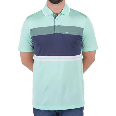 Playera Polo Regular Fit Rayas Manchester Hombre