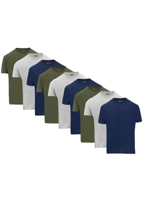 SET 9 PLAYERAS INDICUM 3VERDE/3MARINO/3GRIS HOMBRE