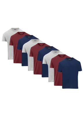 SET 9 PLAYERAS INDICUM 3VINO/3MARINO/3GRIS HOMBRE