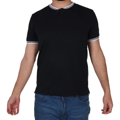 Playera Henley Algodón Poliéster Casual Carlo Corinto Hombre