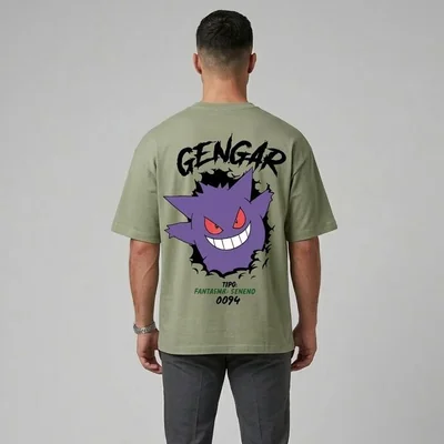 Playera Hombre 844To Oversize Pokemon Gengar
