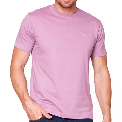 Edward's Playera de Algodón Cuello Redondo Uva Hombre