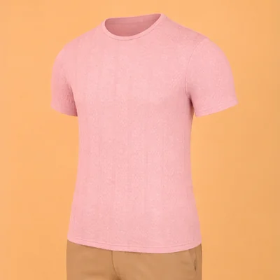 Playera Hombre Slim Fit Manga Corta Texturizada