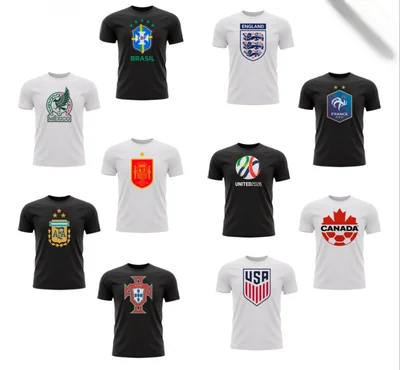Camisetas de Selecciones Nacionales de Fútbol Mayoreo 10 pzas surtidas