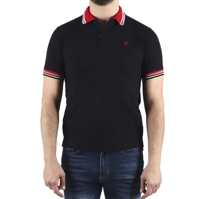 Playera Polo Cuello en Contraste Carlo Corinto para Hombre