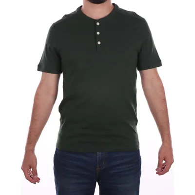 Playera Tipo Henley Lisa J.opus para Hombre