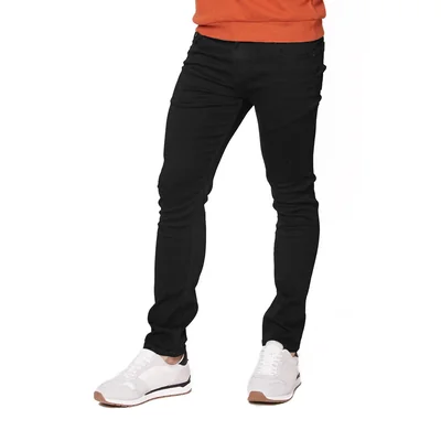 Pantalón Skinny Hombre Gabardina Stretch Tipo Jean Negro Edward’s 5501
