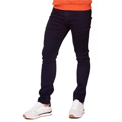 Pantalón Skinny Hombre Gabardina Stretch Tipo Jean Azul Marino Edward’s 5501